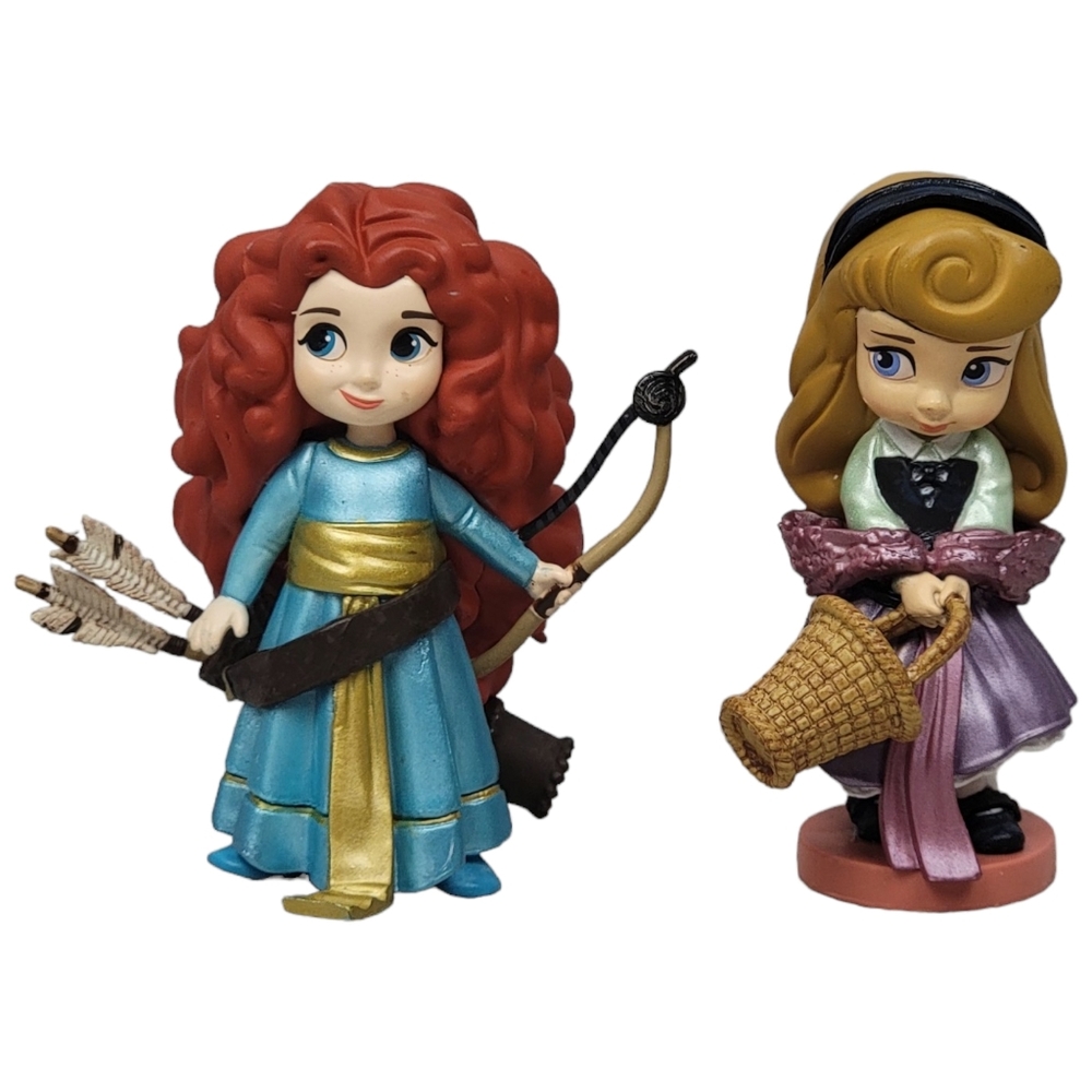 Disney Animators' Collection Merida & Aurora 3.25" Figures